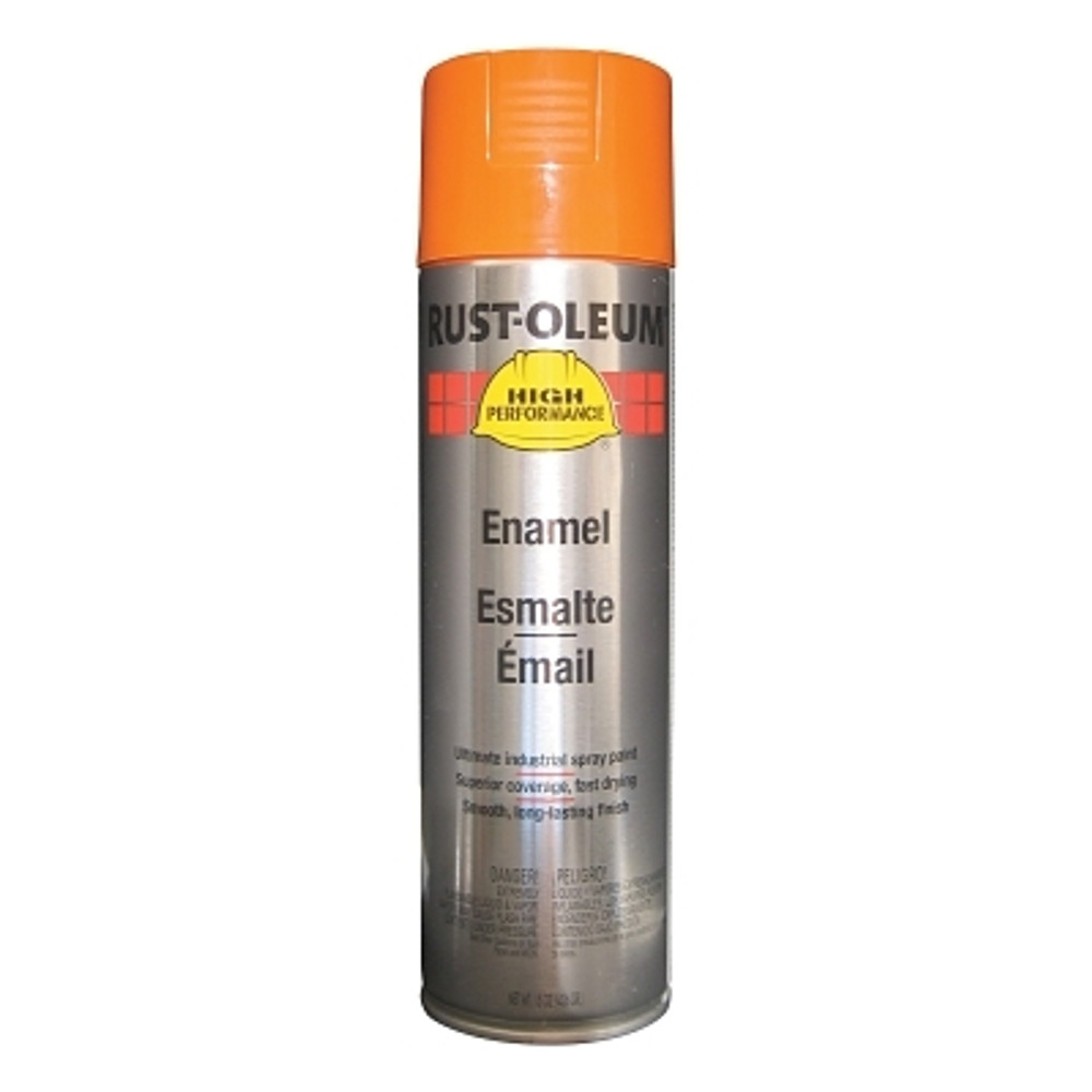 Rust-Oleum® Industrial Rust-Oleum® V2155838 High Performance V2100 System Enamel Aerosol, 15 oz Can, Safety Orange, Gloss