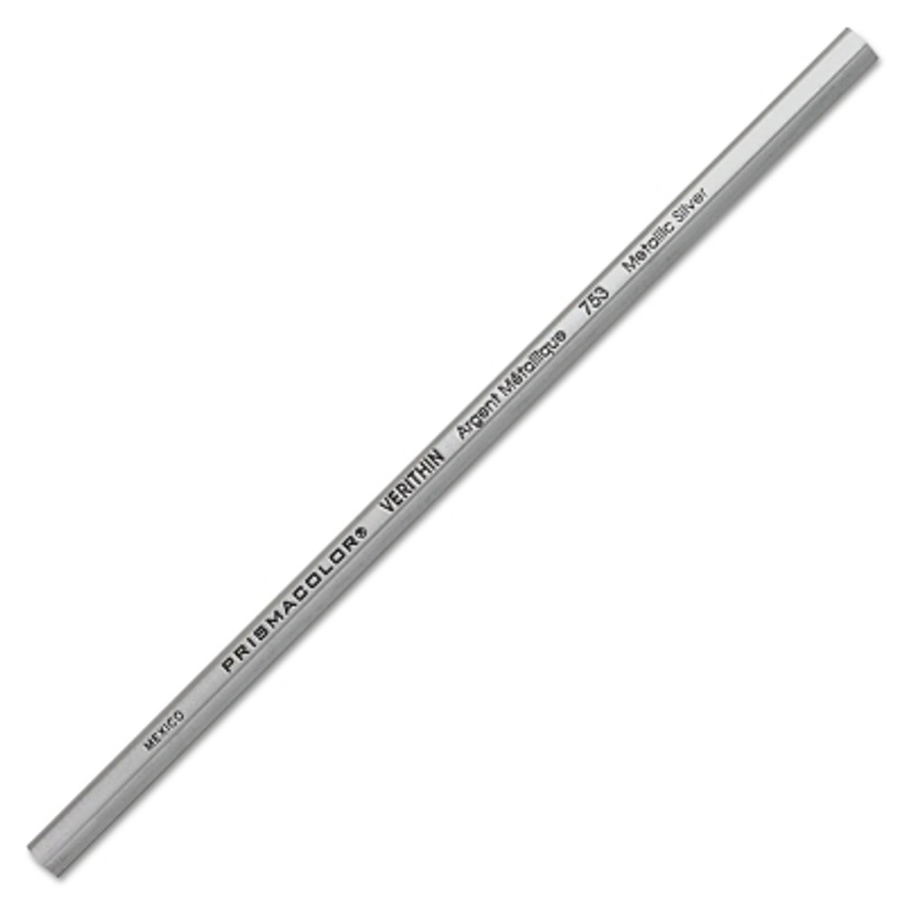 Newell Brands Prismacolor® 2460 Verithin Art Pencil, Hard, Metallic Silver