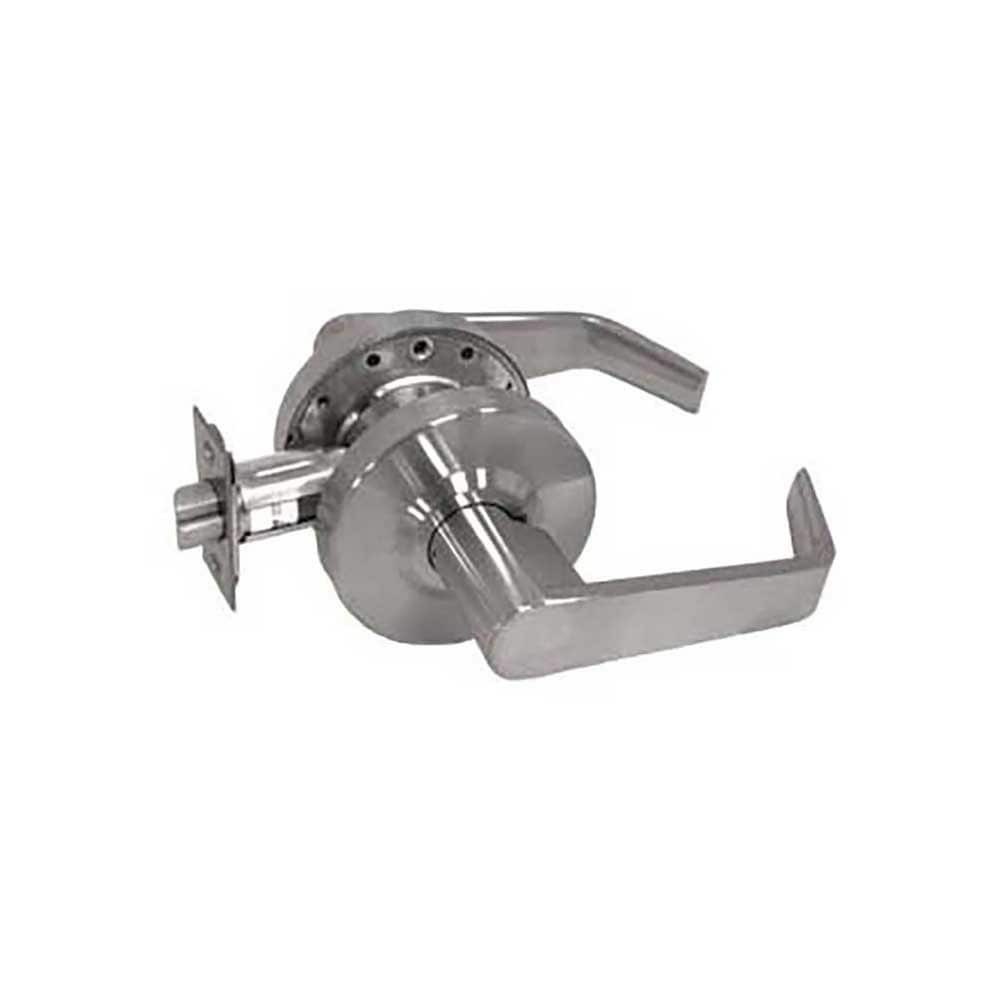 Tell Manufacturing L2010-26D Lever Locksets; Lockset Type: Passage ; Key Type: Keyless ; Back Set: 2-3/4 (Inch); Material: Steel ; Door Thickness: 1-3/8 to 2 ; Finish: Satin Chrome