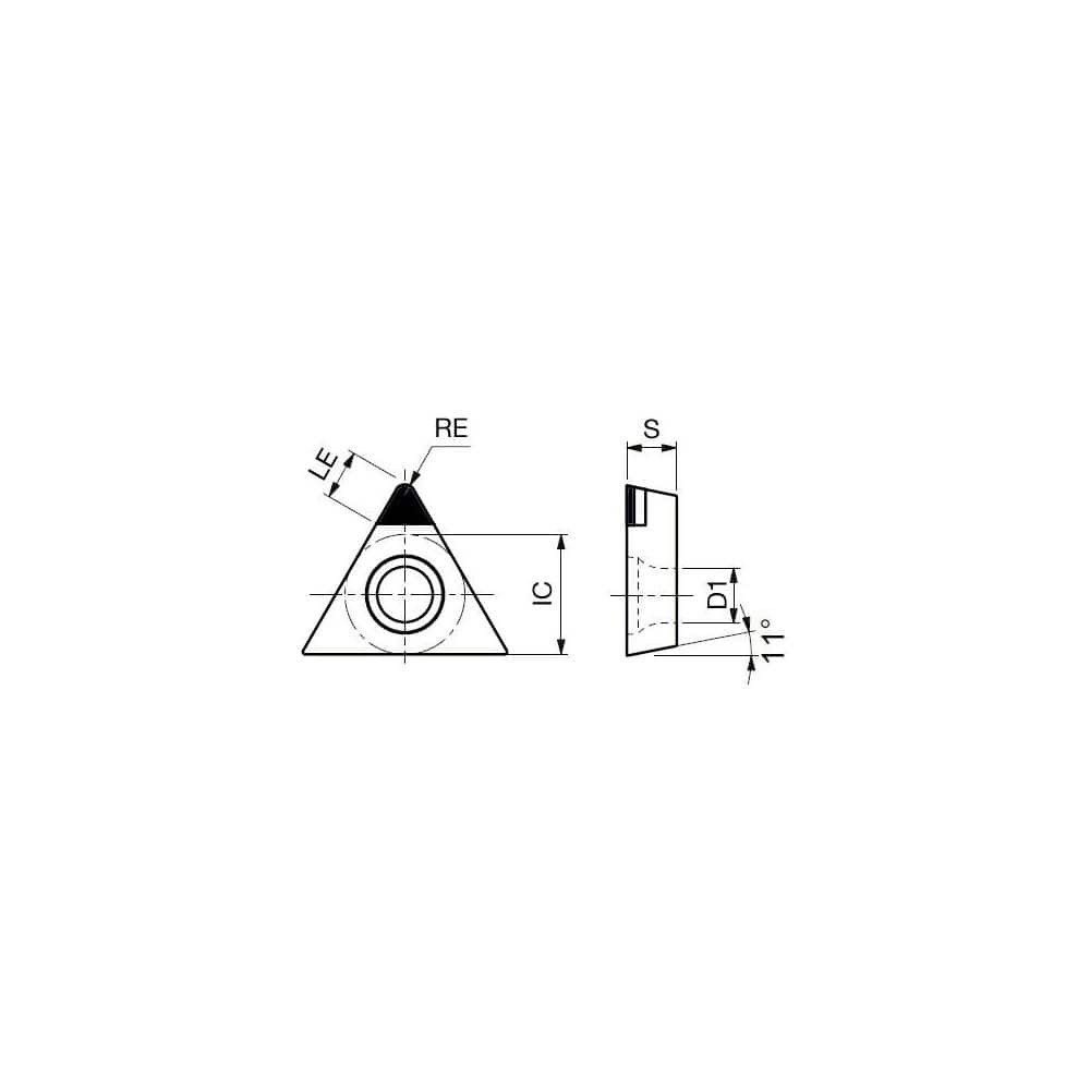 Tungaloy 6809005 Turning Insert: TPGW2.520.5DIA DX140, Polycrystalline Diamond