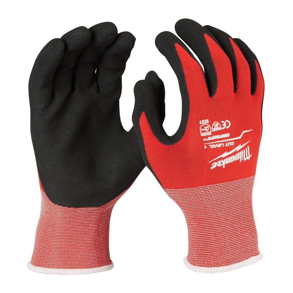 Milwaukee Tool 48-22-8900VR Cut & Puncture Resistant Gloves; Glove Type: Cut & Puncture-Resistant ; Coating Coverage: Palm & Fingertips ; Coating Material: Nitrile ; Primary Material: HPPE Blend; Nylon ; Gender: Unisex ; Men's Size: Small