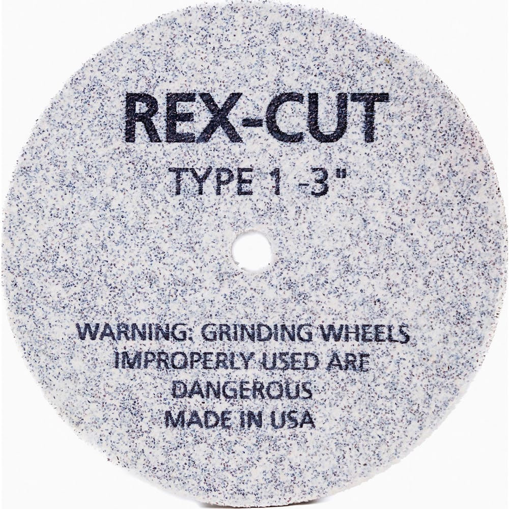 Rex Cut Abrasives 830052 Deburring Wheels; Wheel Diameter (Inch): 3 ; Face Width (Inch): 1/4 ; Center Hole Size (Inch): 1/4 ; Abrasive Material: Aluminum Oxide ; Grade: Medium ; Wheel Type: Type 1