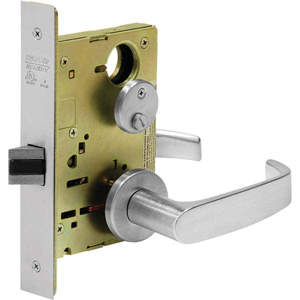 Sargent 8265 LNL 26D Lever Locksets; Type: Privacy; Door Thickness: 1-3/4; Key Type: Conventional; Back Set: 2-3/4; For Use With: Commercial Doors; Finish/Coating: Satin Chrome; Material: Steel; Material: Steel; Door Thickness: 1-3/4; Lockset Grade: 