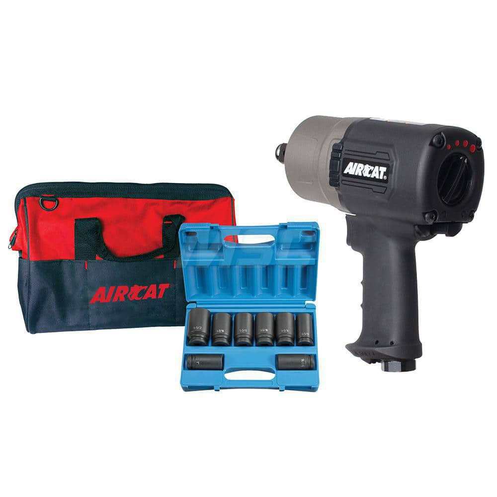 AIRCAT 1770-XLK Air Impact Wrench: 3/4" Drive, 6,500 RPM, 1,600 ft/lb