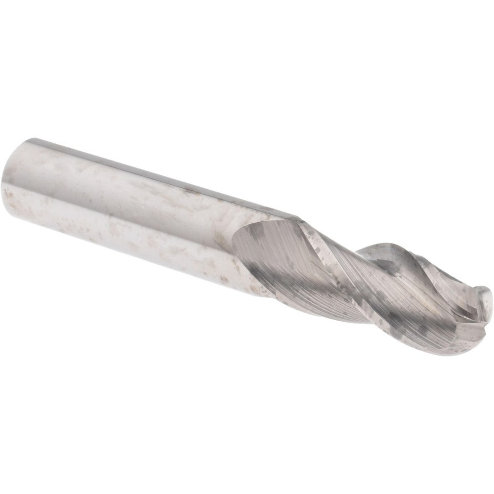 Accupro 3354375BN Ball End Mill: 0.4375" Dia, 1" LOC, 3 Flute, Solid Carbide