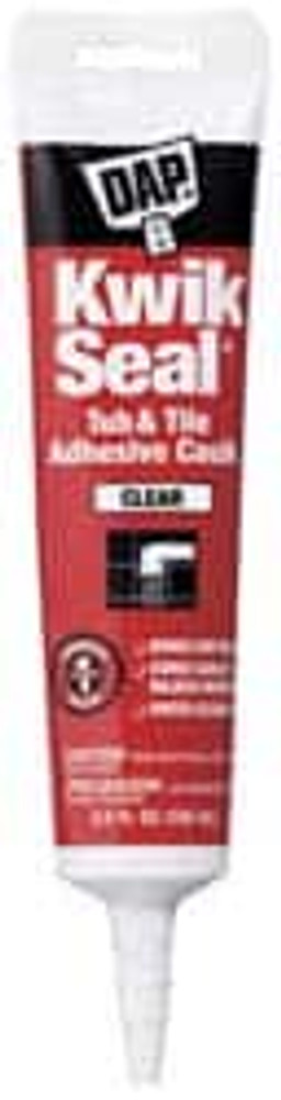 DAP. 7079818008 Caulk: 5.5 oz Tube, Clear, Acrylic & Latex