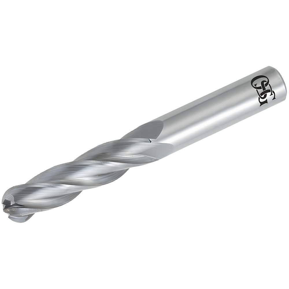 OSG 464-5000-BN08 Ball End Mill: 0.5" Dia, 2" LOC, 4 Flute, Solid Carbide