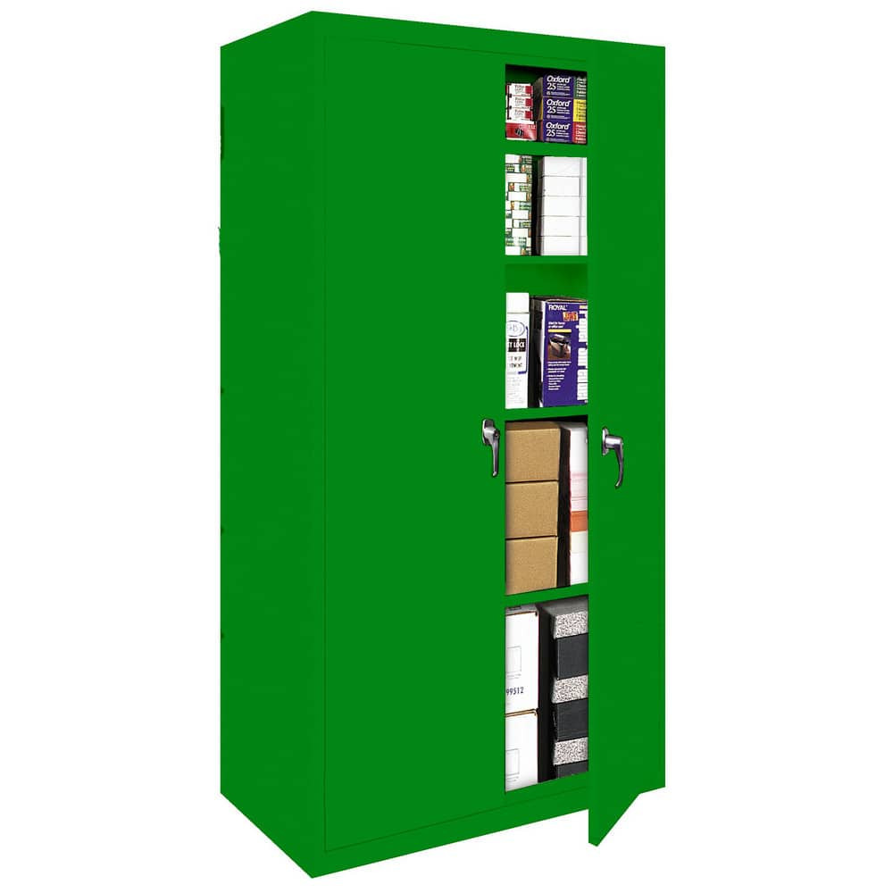 Steel Cabinets USA FS-36MAG2-PTG Storage Cabinets; Cabinet Type: Lockable Welded Storage Cabinet ; Cabinet Material: Steel ; Cabinet Door Style: Flush ; Locking Mechanism: Keyed ; Assembled: Yes ; Mounting Location: Free Standing