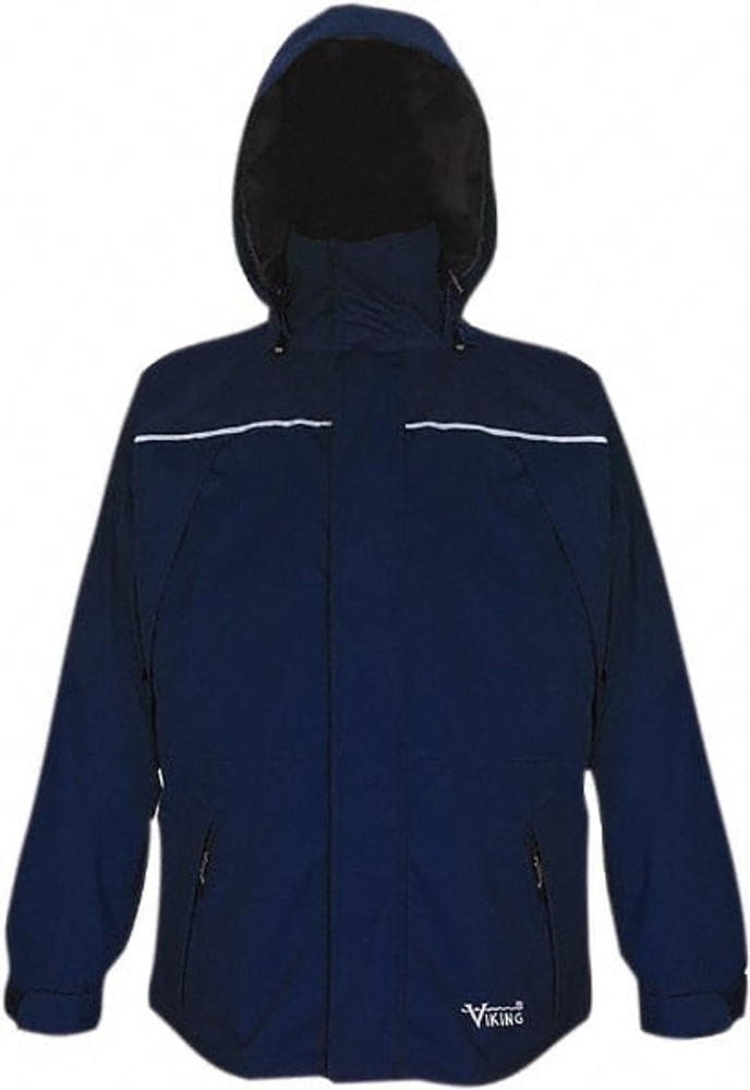 Viking 838N-XXL Rain Jacket: Size 2X-Large, Navy, Polyester