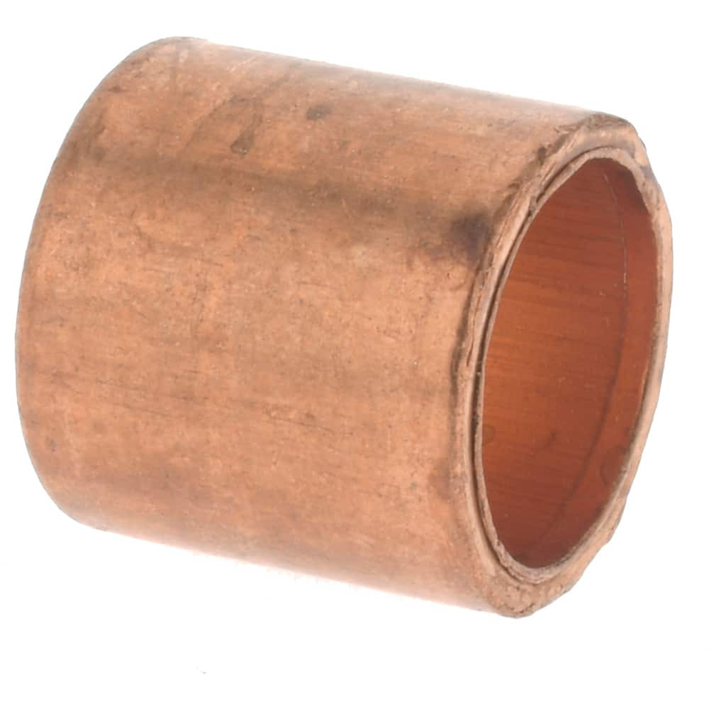 Mueller Industries W 01715 Wrot Copper Pipe Flush Bushing: 1/2" x 3/8" Fitting, FTG x C, Solder Joint