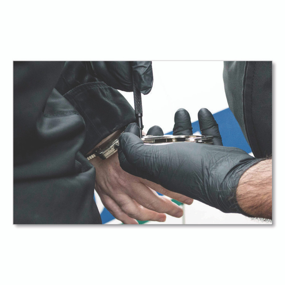 AMMEX CORPORATION GloveWorks® by GWBEN44100CT Nitrile Exam Gloves, Powder-Free, Medium, 6 mil Thick, 9.5" Long, Black, 100/Box, 10 Boxes/Carton