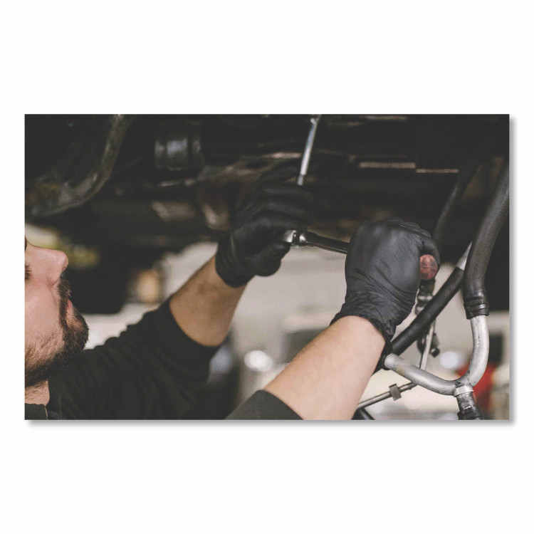 AMMEX CORPORATION GloveWorks® by GWBEN44100CT Nitrile Exam Gloves, Powder-Free, Medium, 7 mil Thick, 9.5" Long, Black, 100/Box, 10 Boxes/Carton