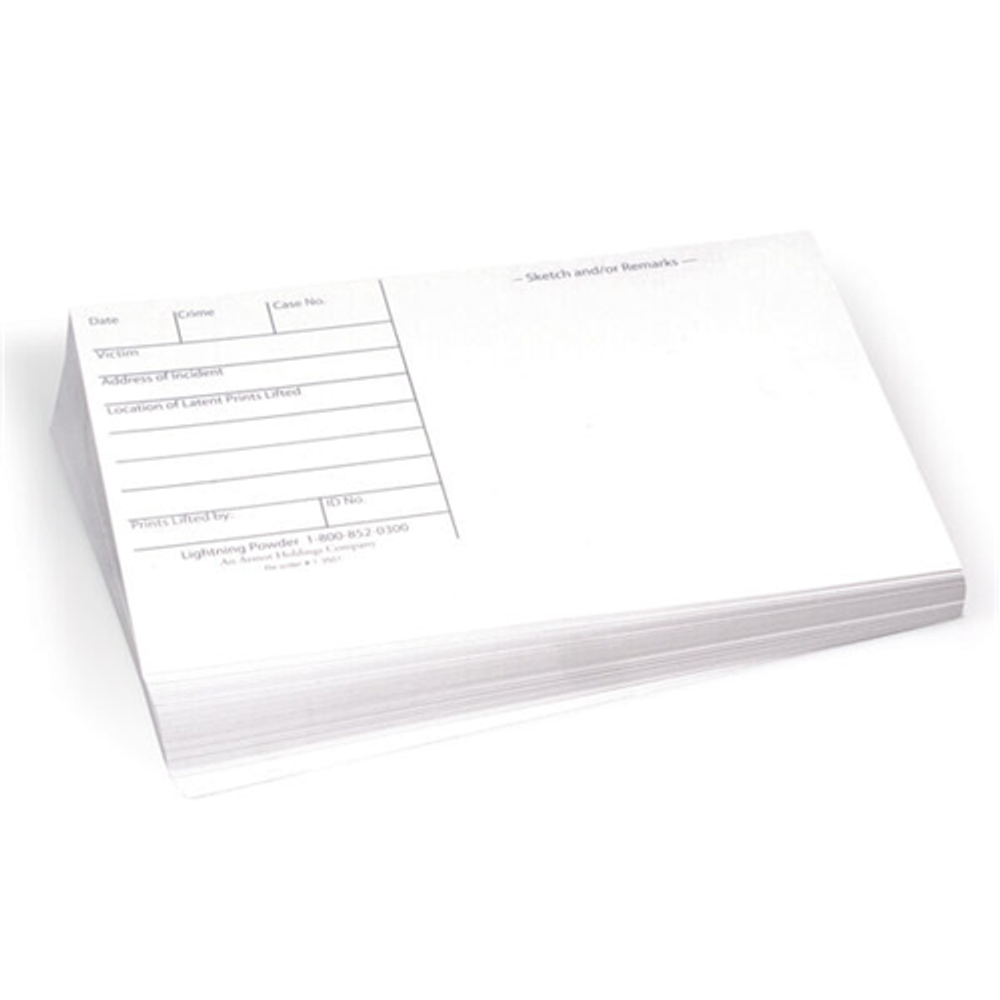 Lightning Powder 1004132 Backing Cards, 5.5 x 8.5, White, Pack of 100