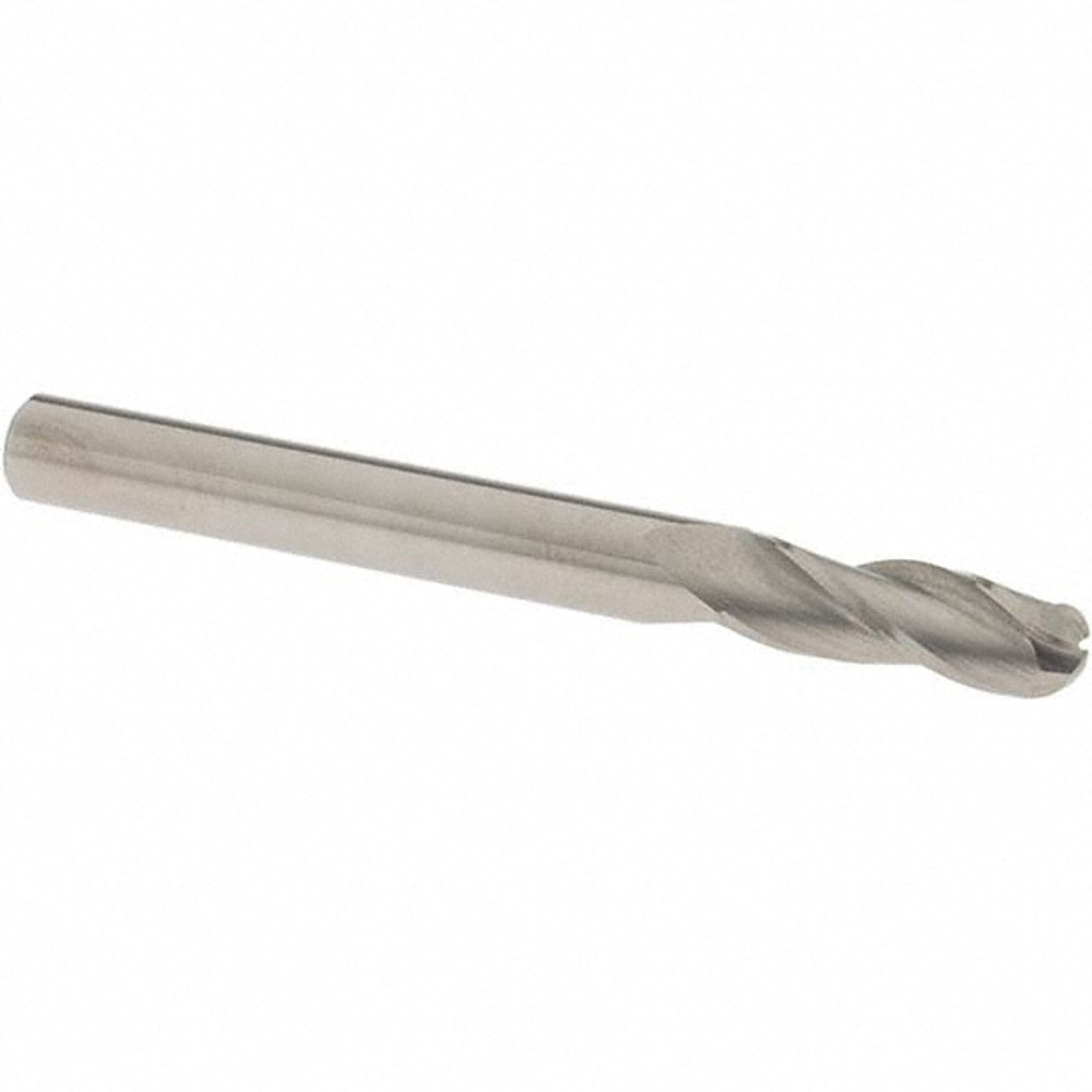 OSG 403-2500-BN Ball End Mill: 0.25" Dia, 0.75" LOC, 3 Flute, Solid Carbide