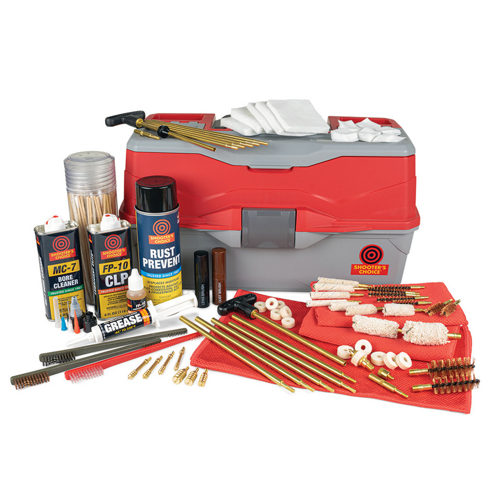 Shooter's Choice SHF-900-MC Bullseye Box Universal Rifle, Pistol, Shotgun Cleaning Kit