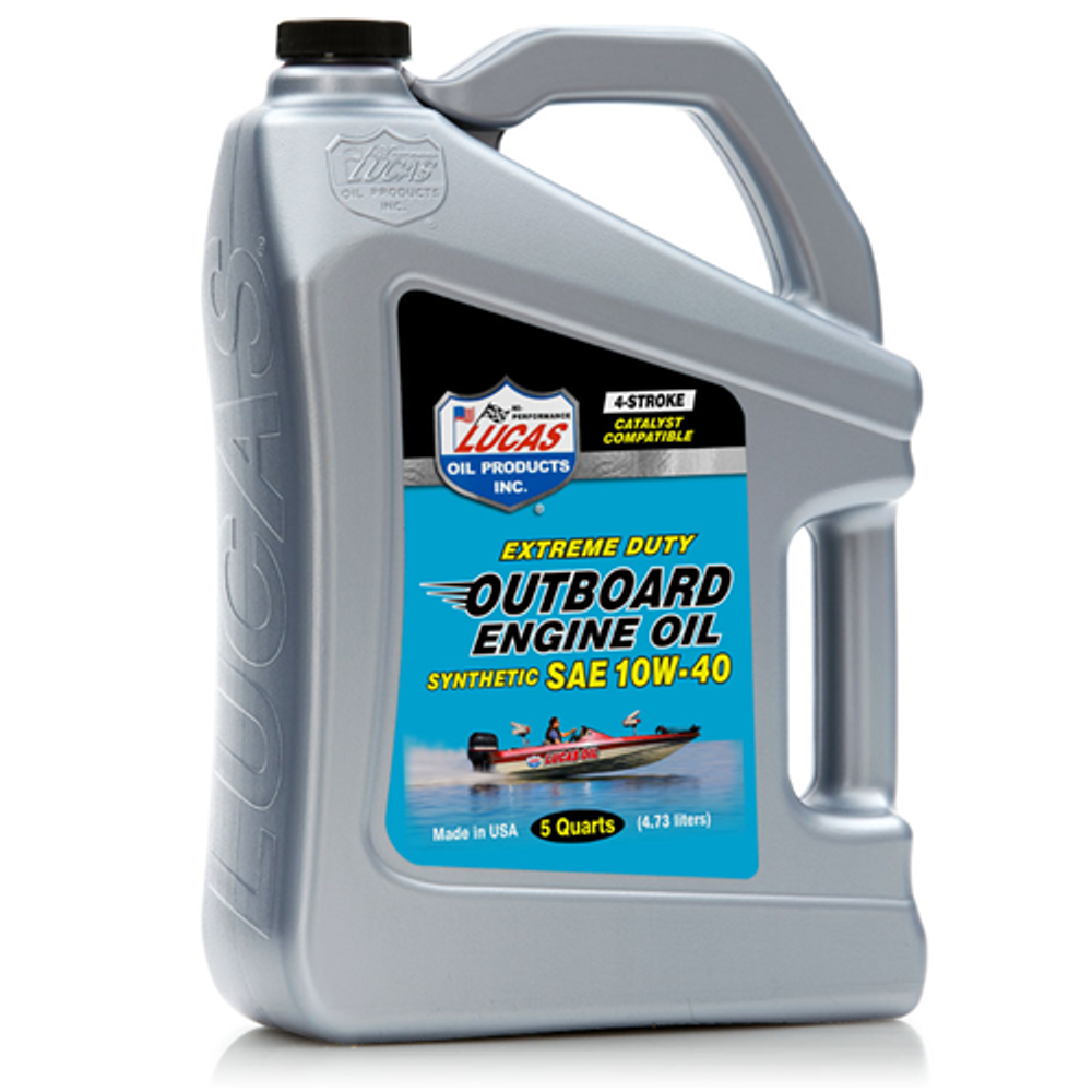 Lucas Oil 10813 Outboard Engine Oil Synthetic SAE 10W-40
