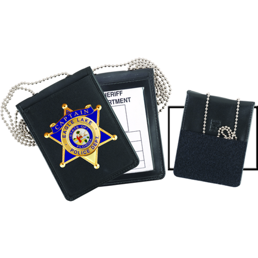 Strong Leather Company 71600-2652 Recessed Velcro Badge And Id Holder With Chain