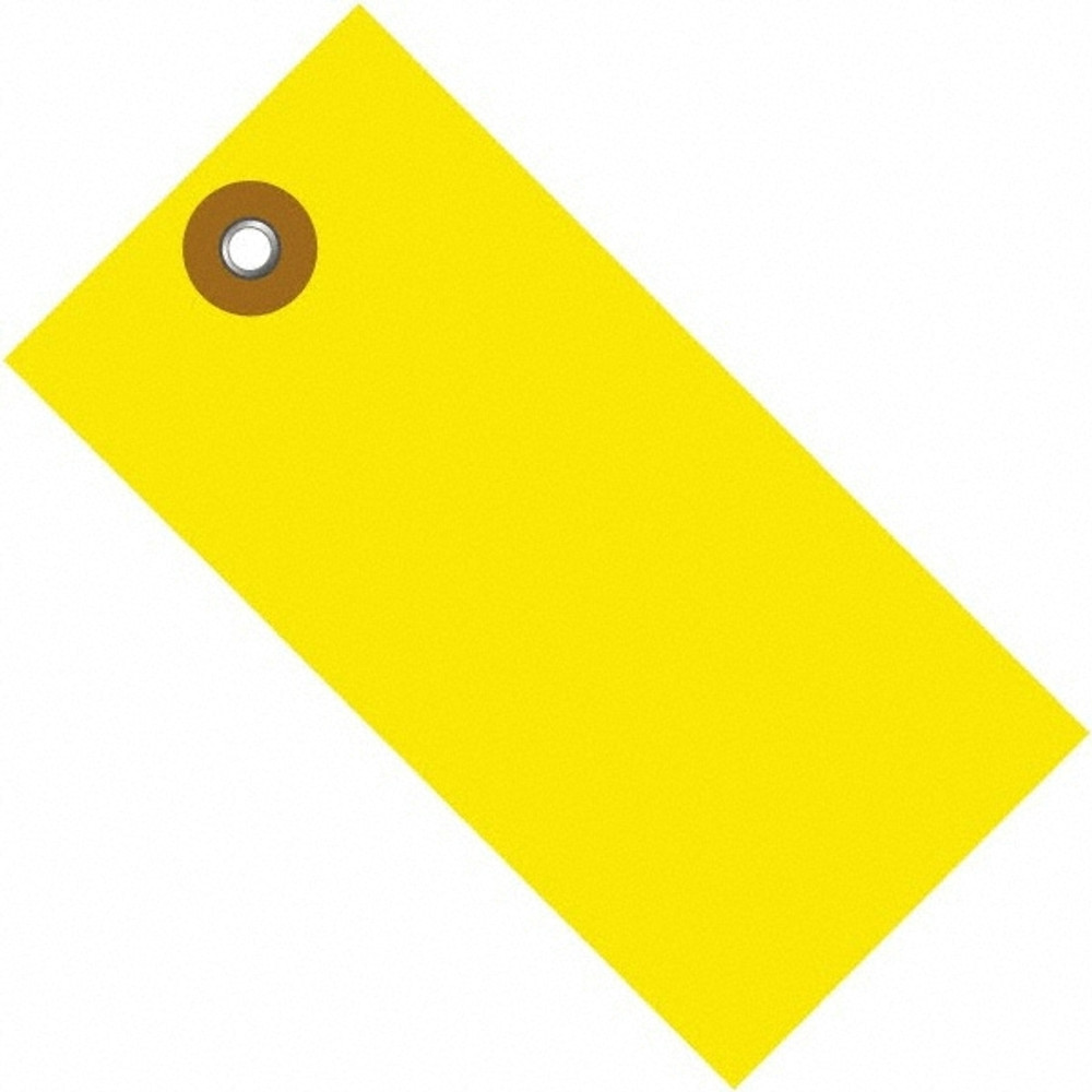 Dupont G14041B Blank Tag: 4-1/4'' High, Yellow, Polypropylene