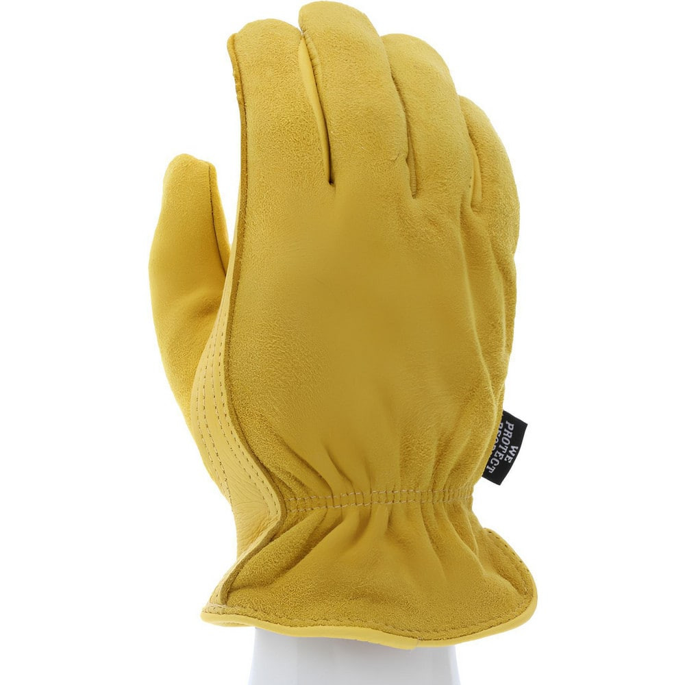 MCR Safety 3555L Gloves: Size L, Deerskin