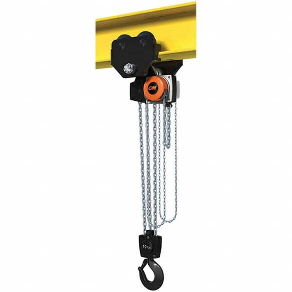 CM HU10000GB20 22,046 Lb Capacity, 20' Lift Height, Manual Chain Hoist