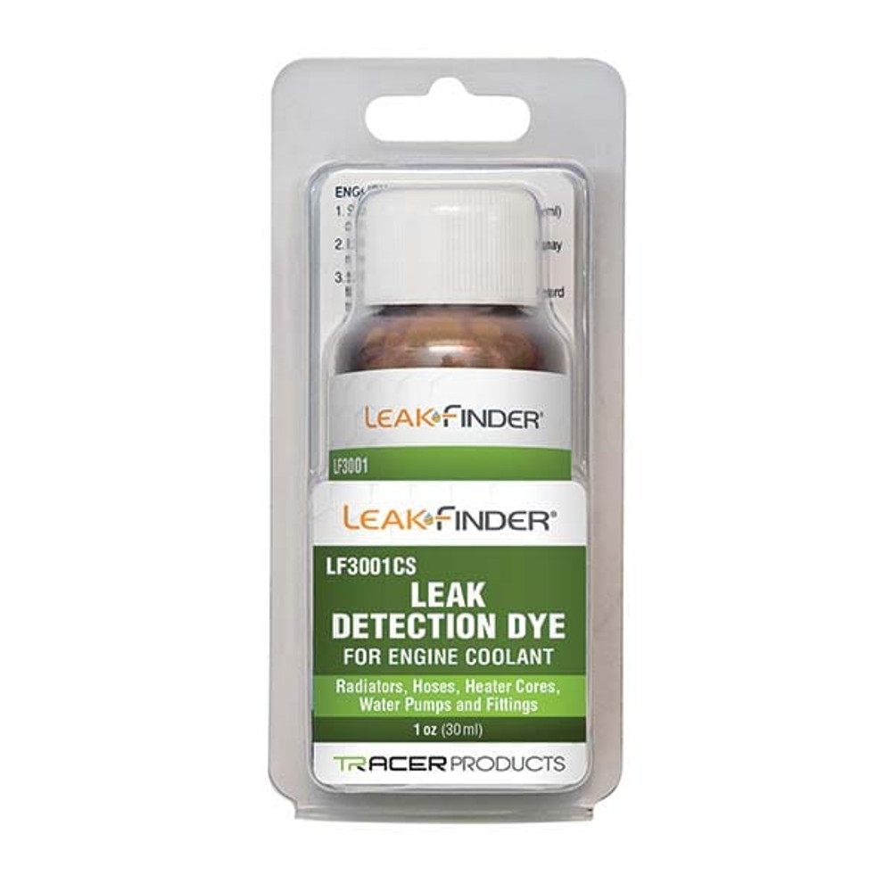 Leak Finder LF3001CS Automotive Leak Detection Dyes; Applications: Coolant; Coolant ; Container Size: 1 oz.; 1 ; Container Type: Bottle