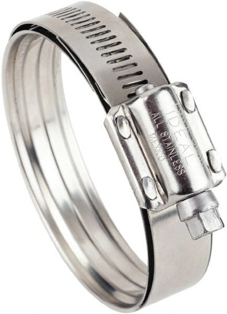 IDEAL TRIDON 382150300051 Worm Gear Clamp: SAE 300, 2-1/4 to 2-3/4" Dia, Stainless Steel Band