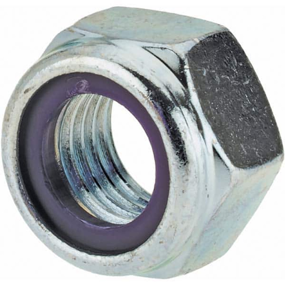 Value Collection 41758 Hex Lock Nut: Insert, Nylon Insert, Grade Class 8 Steel, Zinc-Plated