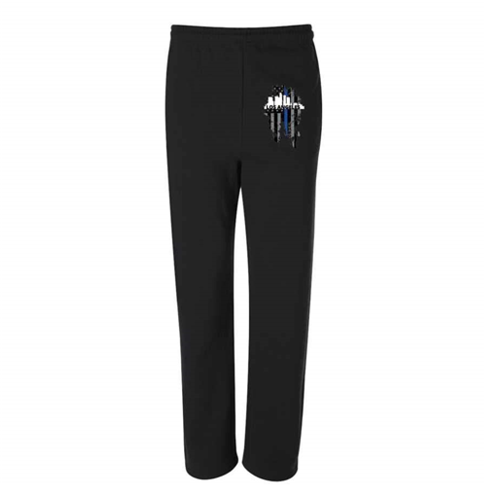 Thin Blue Line LA-TBL-SPANTS-BLK-XXXL Thin Blue Line Sweatpants, Los Angeles