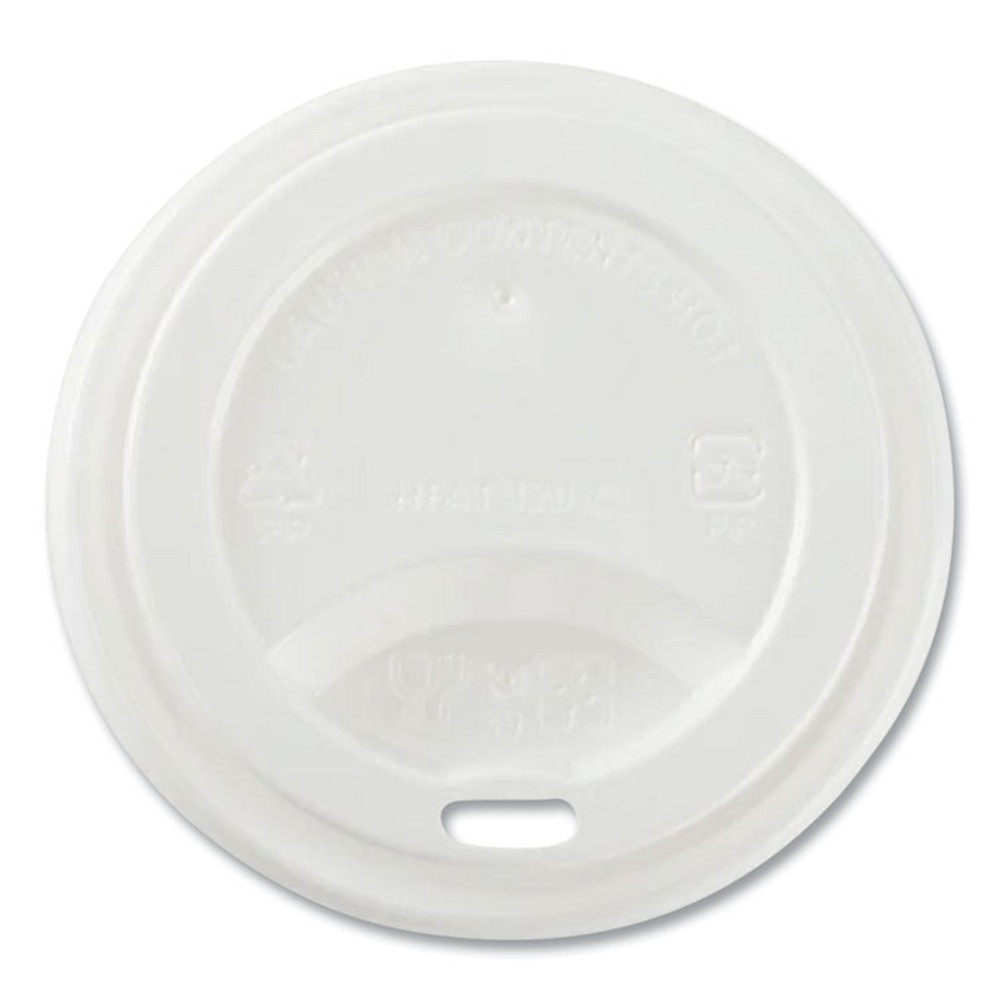 KARAT BY LOLLICUP CKDL508WPP Hot Cup Lids, Sipper Lid, Fits 8 oz Hot Cups, Plastic, White, 1,000/Carton