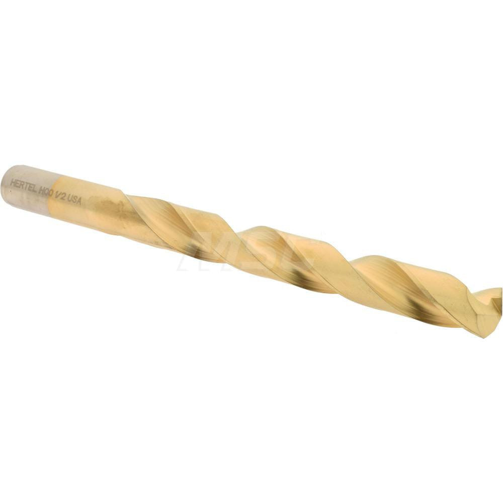 Hertel 04141230 Jobber Length Drill Bit: 1/2" Dia, 135 °, Cobalt