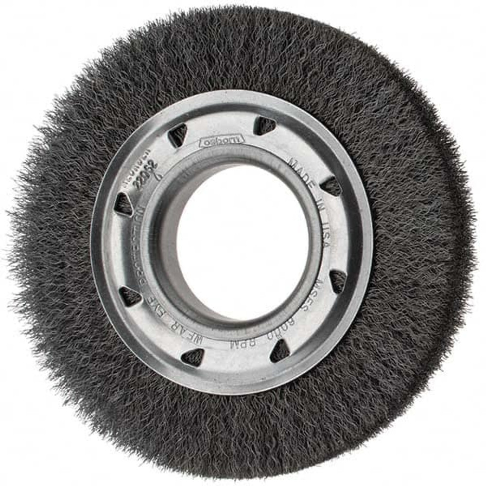 Osborn 0002206200 Wheel Brush: 6" Wheel Dia, Crimped