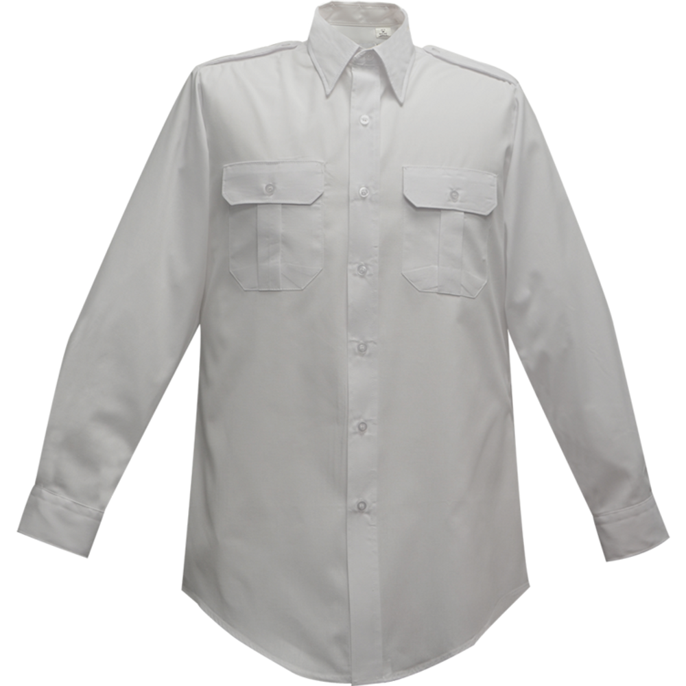 Flying Cross 28A54 00 15.5 35 Duro Poplin Long Sleeve Shirt - White
