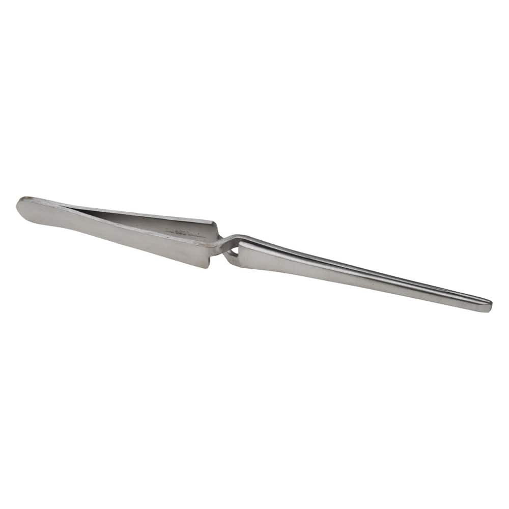 Value Collection 10204 Assembly Tweezer: Stainless Steel, Self-Closing & Blunt Serrated Point Tip, 6-1/2" OAL