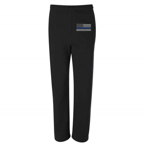 Thin Blue Line FLAG-TBL-SPANTS-BLK-XXXL Sweatpants - Thin Blue Line, Classic Flag