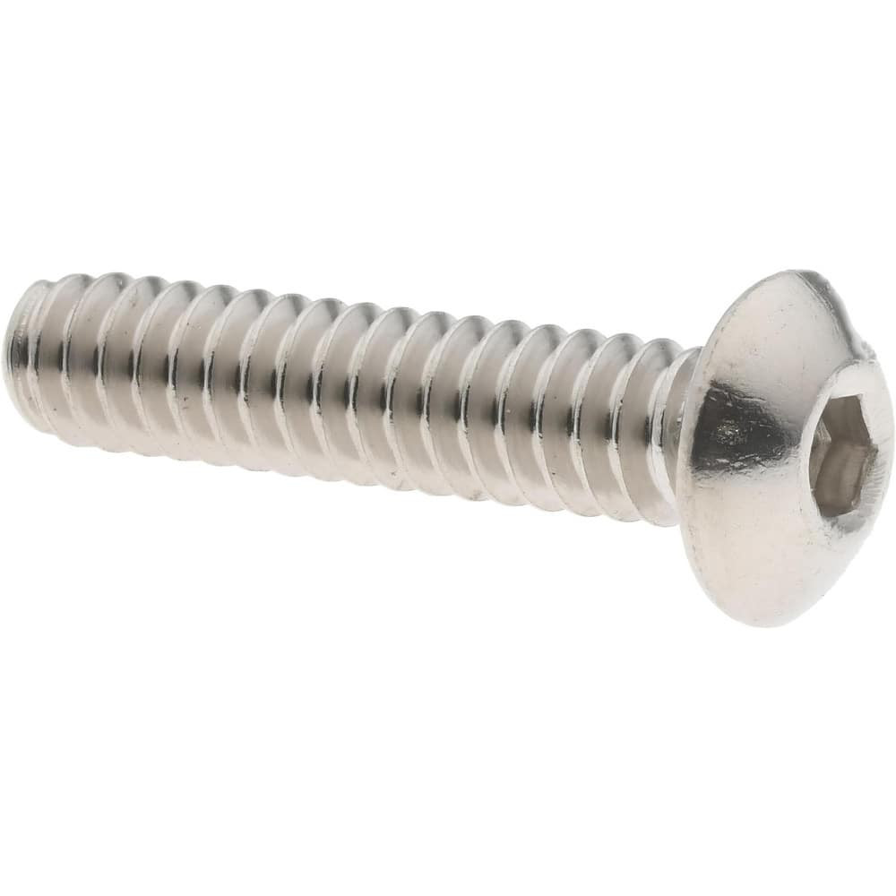 Value Collection 93067 Button Socket Cap Screw: #6-32 x 5/8, Stainless Steel, Uncoated