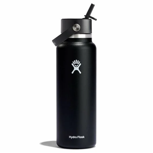 Hydro Flask W40BFS001 40 oz Wide Mouth with Flex Straw Cap