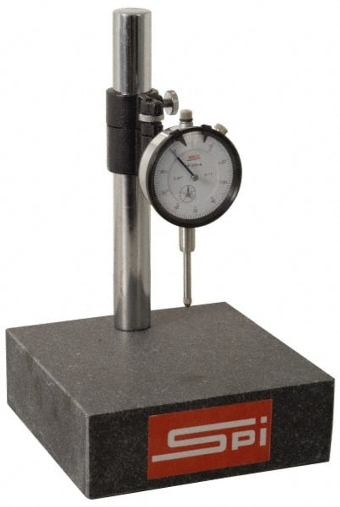 SPI 13-721-6 Dial Indicator & Base Kit: 6" Base Length, 0-100 Dial