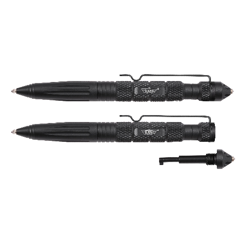 UZI UZI-TACPEN6-BK UZI Defender Tactical Pen w/ Glassbreaker & Cuff Key