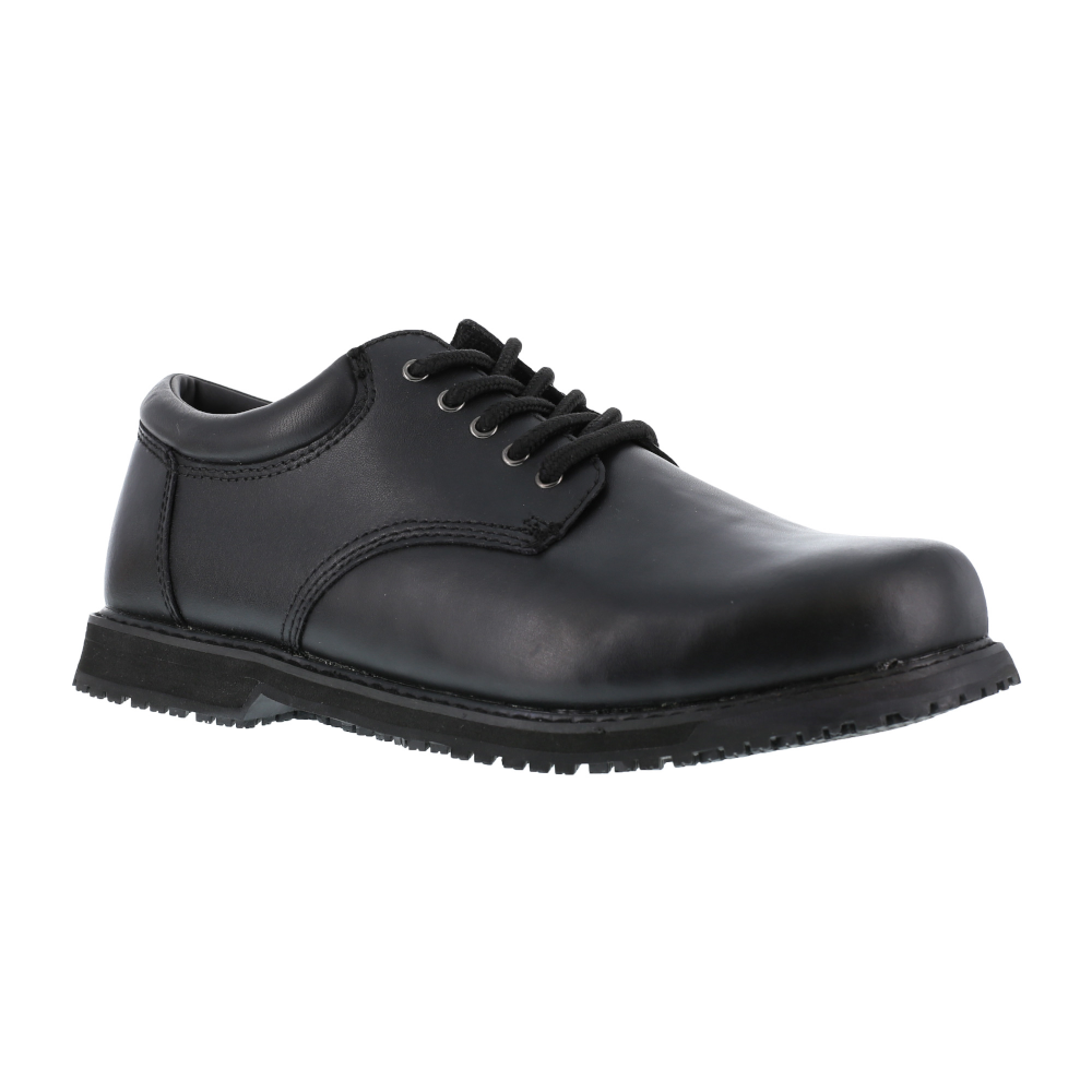 Reebok G1120-M-13.0 Grabbers - Friction Plain Toe Oxford w/ Soft Toe - Black