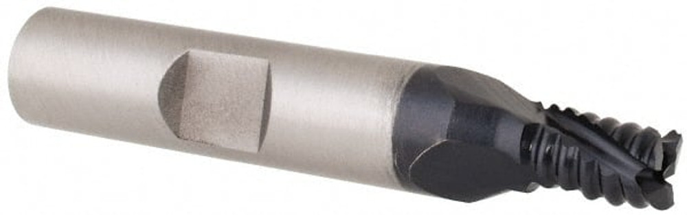 Hertel 62852660 Roughing End Mill: 1/4" Dia, 3 Flutes, Single End, Cobalt