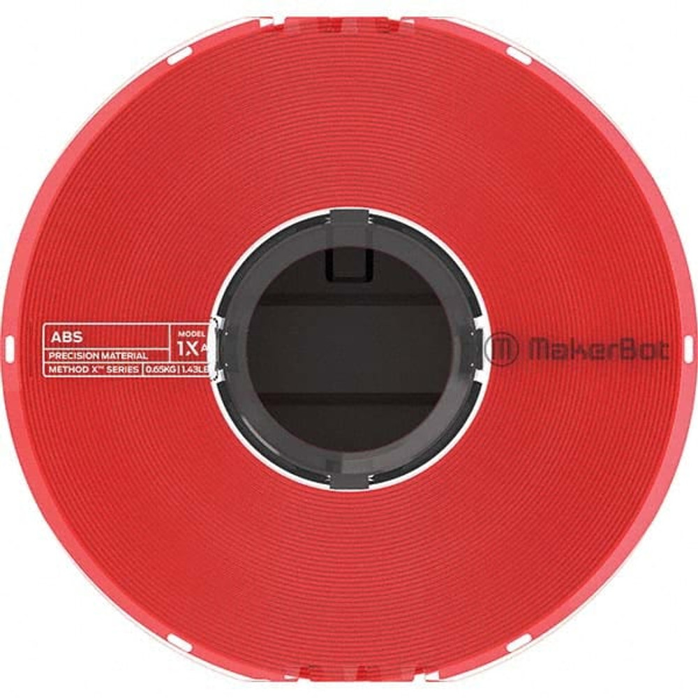 MakerBot 375-0024A 3D Printer Consumables; Filament Material: ABS ; Color: Red ; Color Family: Red ; Tensile Strength: 6236 ; Filament Diameter: 1.75 ; Performance Properties: Low Moisture