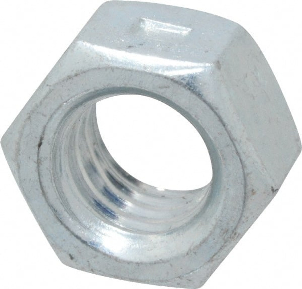 Value Collection R50000351 Hex Lock Nut: Distorted Thread, 3/8-16, Grade 2 Steel, Zinc-Plated