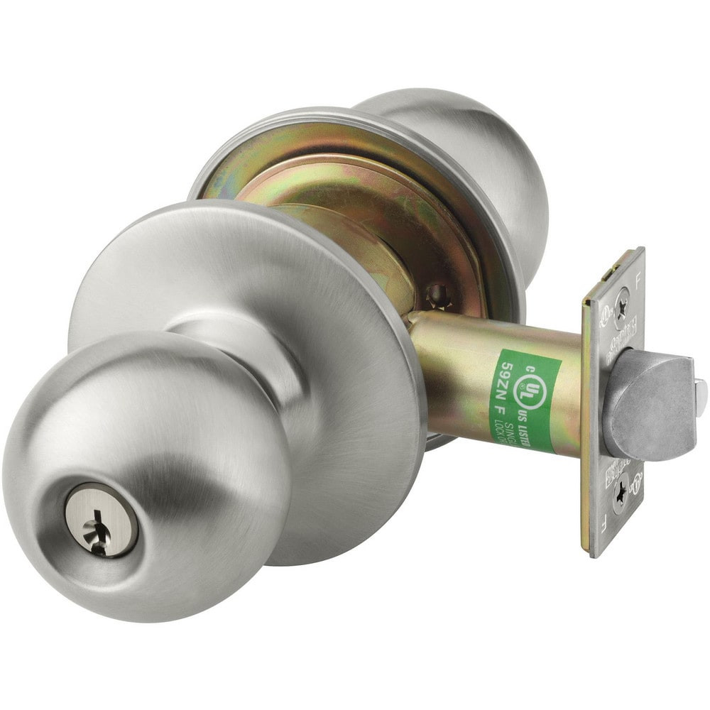 Corbin Russwin CK4351 GRD 630 Knob Locksets; Type: Entrance ; Key Type: Keyed Different ; Material: Metal ; Finish/Coating: Satin Stainless Steel ; Compatible Door Thickness: 1-3/8" to 2" ; Backset: 2.75