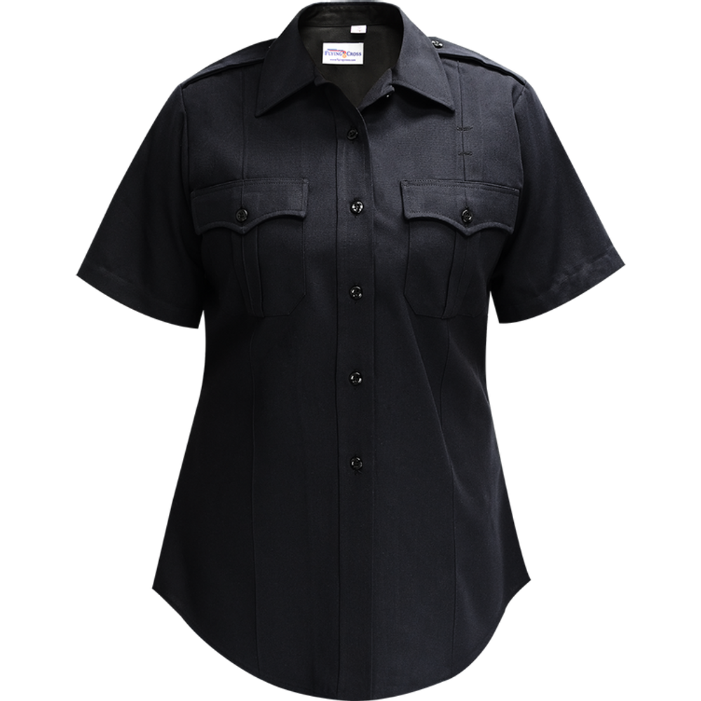 Flying Cross 154R66 10 46 N/A Deluxe Tropical Women's Short Sleeve Shirt w/ Traditional Collar