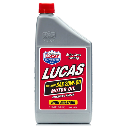 Lucas Oil 10054-6 Synthetic SAE High Mileage Motor Oil
