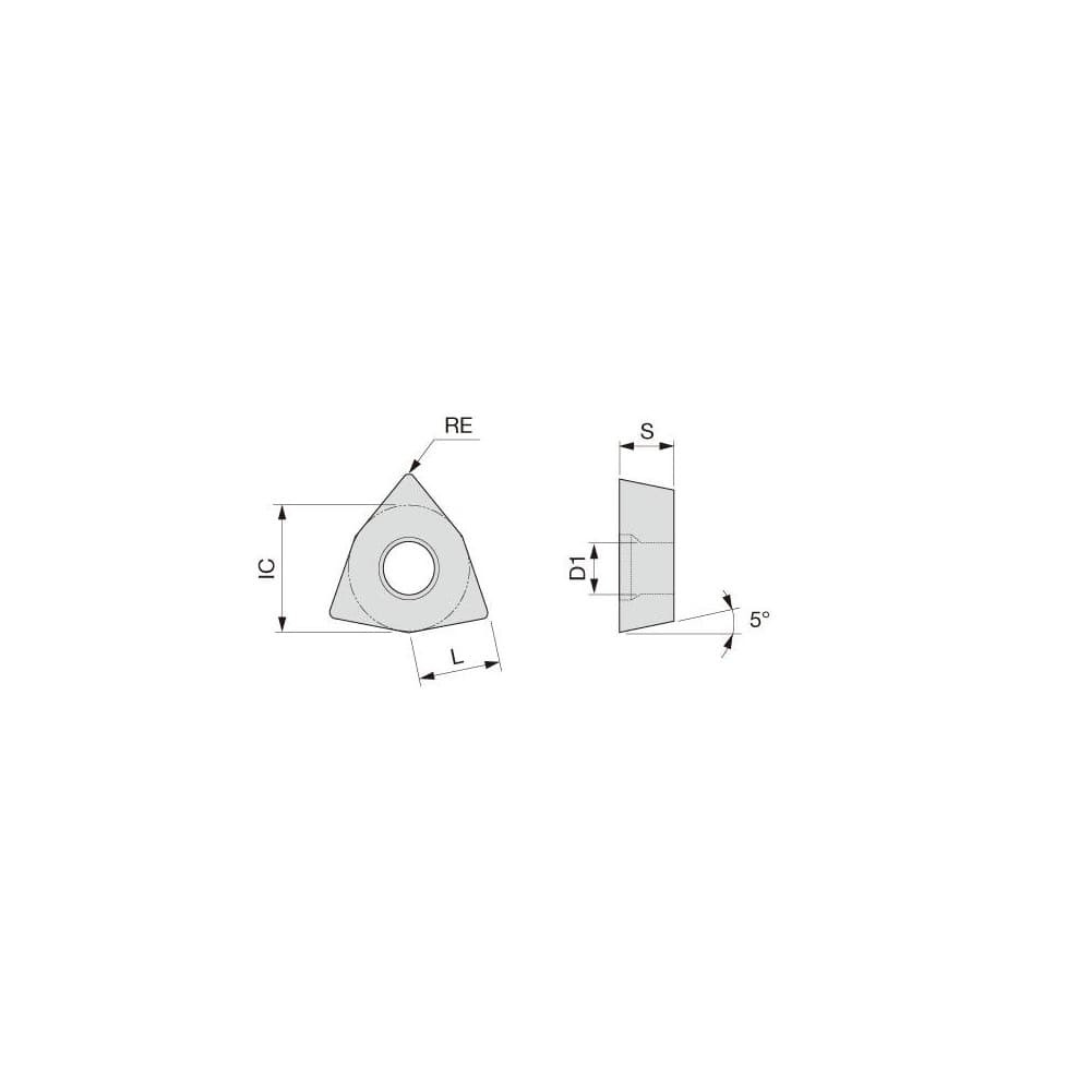 Tungaloy 6737312 Turning Insert: WBGT520FR-W08 SH725, Solid Carbide