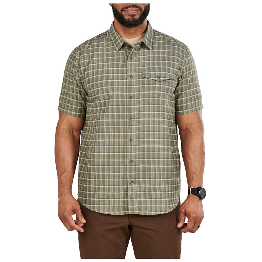 5.11 Tactical 71206-607-L Aiden Short Sleeve Plaid Shirt