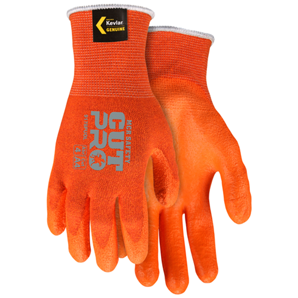 MCR Safety 9178PUOM Orange Kevlar/Orange PU