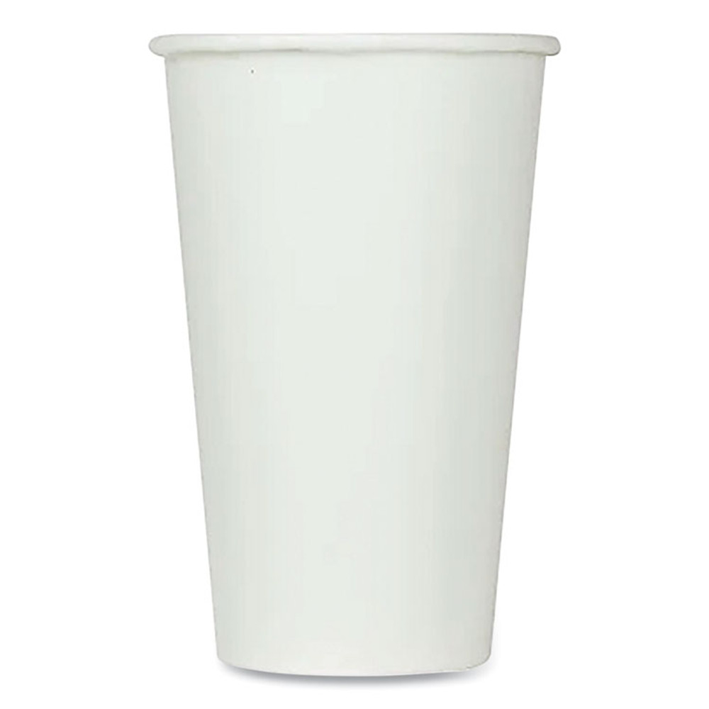 KARAT BY LOLLICUP CKCP16W Double Poly Paper Cold Cups, 16 oz, White, 1,000/Carton