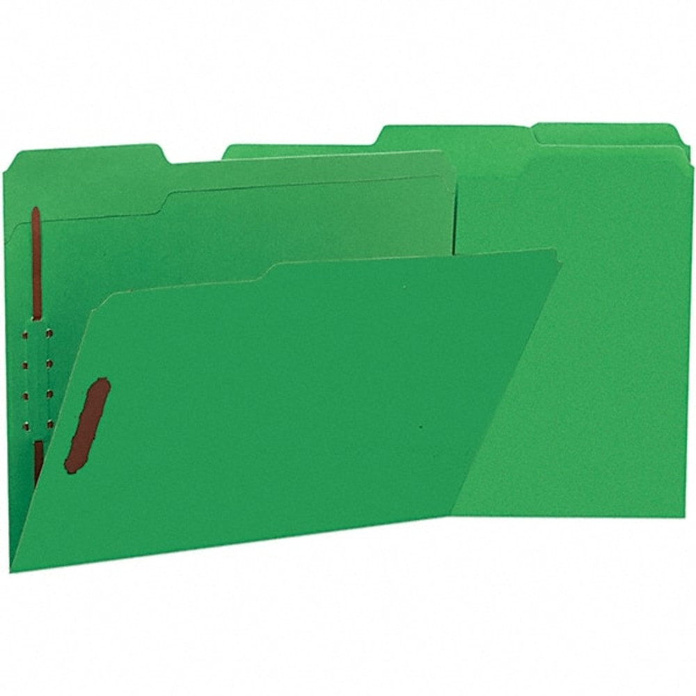 UNIVERSAL UNV13522 File Folders with Top Tab: Letter, Green, 50/Pack